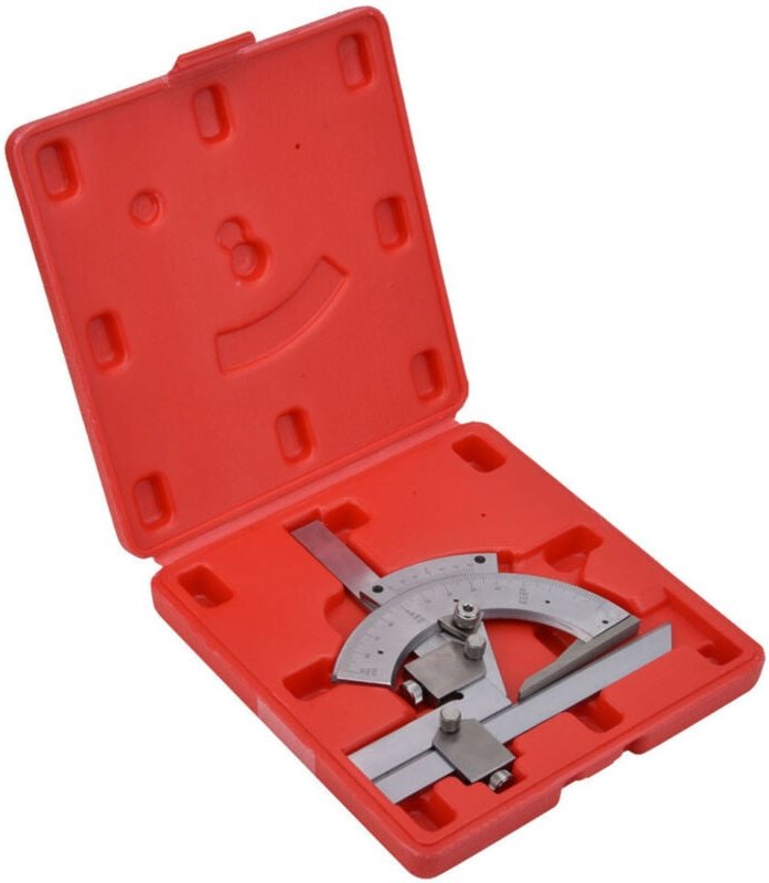 Winkelmesser, Winkelmesser aus Stahl, Winkelmessgeräte, 0°-Lineal, 320°-Lineal, Messwinkelmesser, Schieber, Winkelmesser
