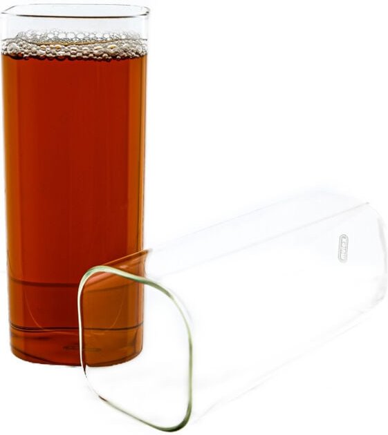 Glas 4-Teilig Quadratische Glas Japanische Getränkebecher Borosilikatglas Cocktail, Borosilikatglas, Hitzebeständig 400 ...