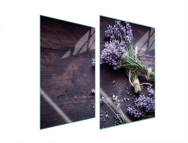 GLASSCHUTZPLATTE FÜR KÜCHE 2x35x52 LAVENDEL