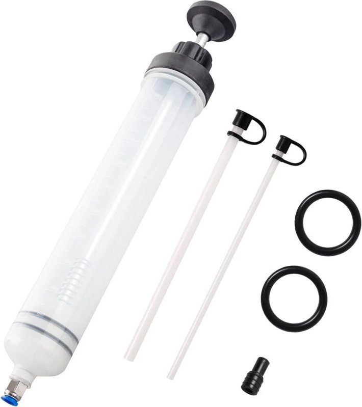 Ersandy - lspritze, 500 ml, Ölsaugspritze, Transferpumpe, Bremsflüssigkeitsspritze mit Verlängerungsrohr, Ablassspritze,...