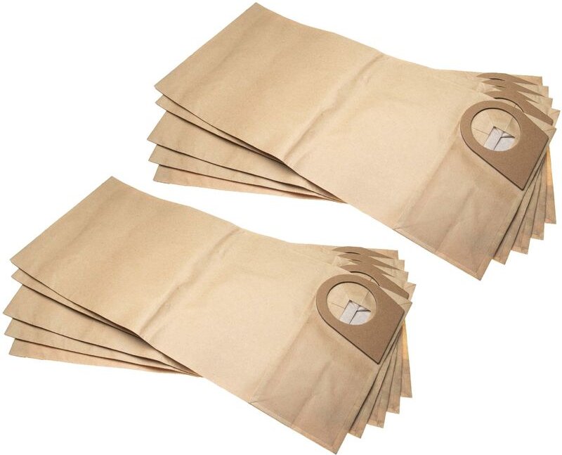 10x Staubsaugerbeutel Ersatz für Bosch 1609201628 für Staubsauger - Papier, 49.5cm x 21.8cm, sandfarben - Vhbw