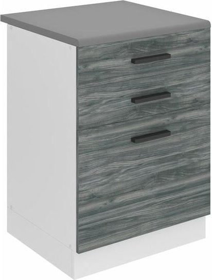 Thumbnail - Unterschrank Küche, Küchenunterschrank 60 cm Breite. sdsz Küchenunterschrank mit Arbeitsplatte. Küchenschrank mit Schubl...