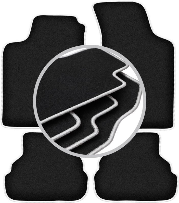 CARLUX-SILVER Autofußmatten für: Volkswagen Vento Limousine (1991-1997)