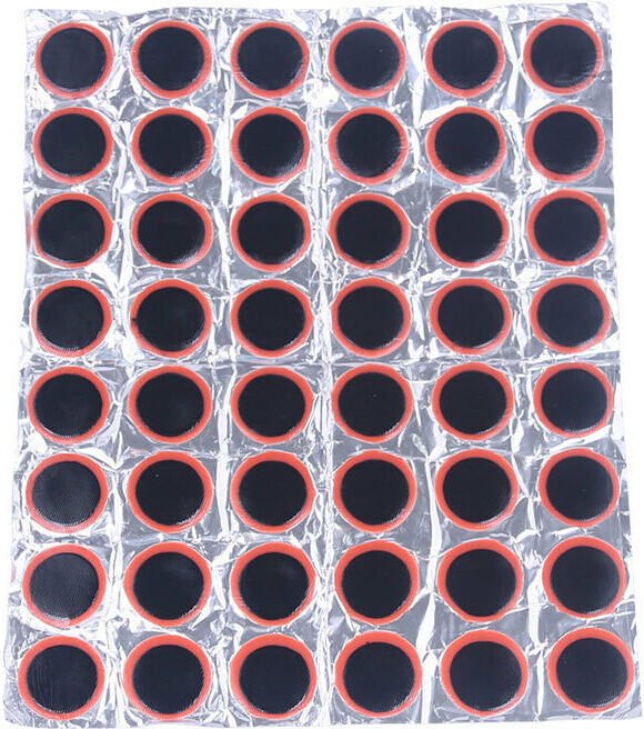 Csparkv - 48 Stück robuste Gummi-Reifenreparatur, 25 mm, dringender Reifenflicken, Universal-Reifenflicken, runde Motorr...