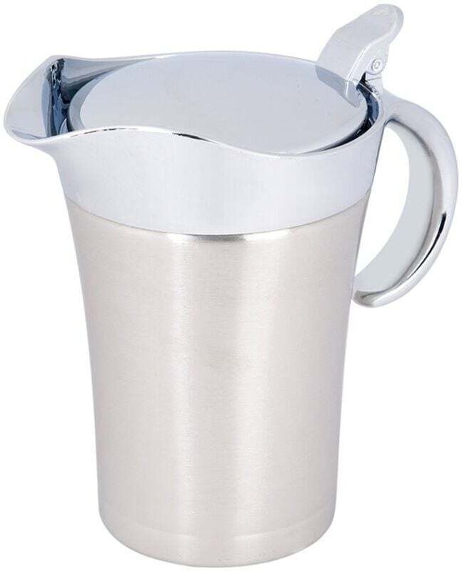 Thermo-Saucentopf, 750 ml, Thermo-Saucentopf aus Edelstahl 304, Doppel-Serviertopf, Krug, Eimer für Tomatensaftsauce, Kü...