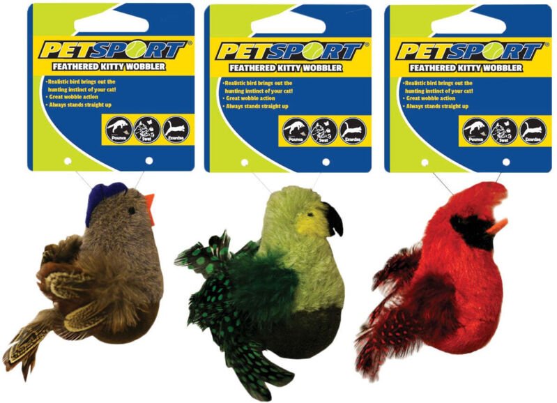 Gefiederter kitty wobbler grun