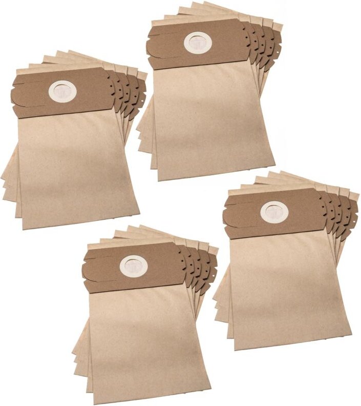 20x Staubsaugerbeutel kompatibel mit Bosch Kolibri 1400 e Staubsauger - Papier, 31,5cm x 18cm Braun - Vhbw