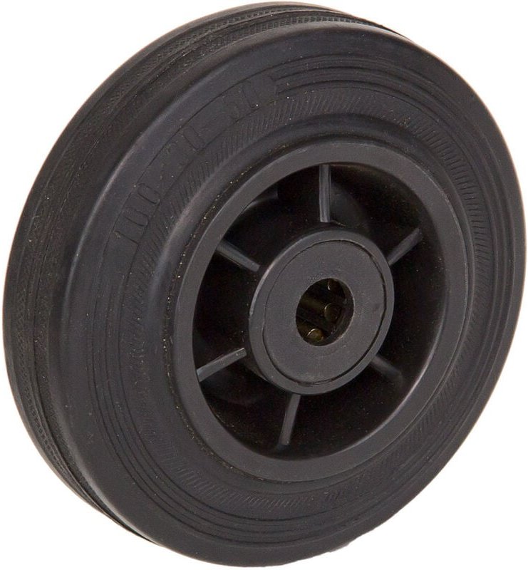 Vollgummi Transportrollen Rolle Kunststofffelge 100mm bis 60 kg Rollwagen