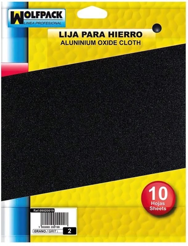 Schleifpapier für Metall Maurer, 1 mittel (Set mit 10 Bögen)