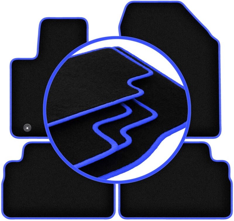 CARLUX-BLUE Autofußmatten für: Hyundai SantaFe IV SUV (2018-)
