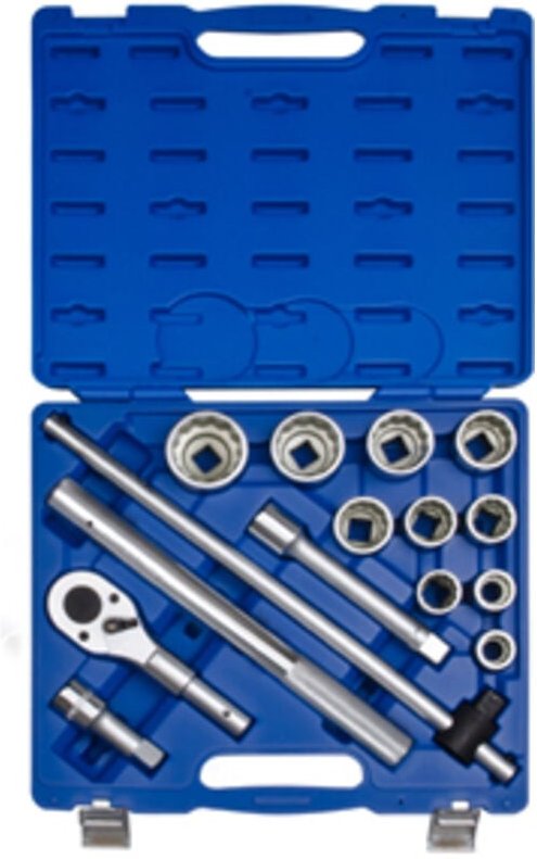 Steckschlüsselsatz 3/4'' 14-teilig kurz 22-50mm 12-fach hoch, Ratsche - KY6014MR12