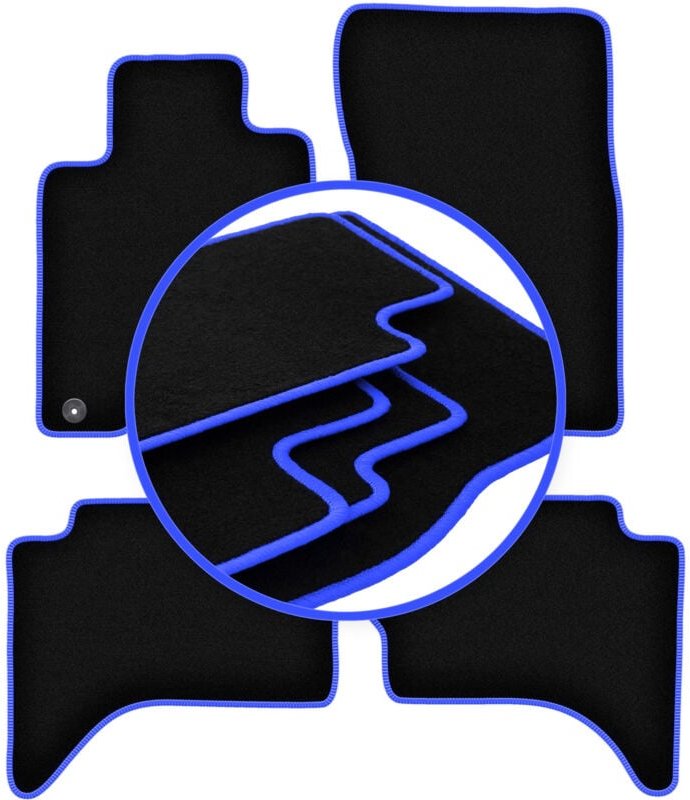 CARLUX-BLUE Autofußmatten für: Fiat Fullback Offroad (2015-)