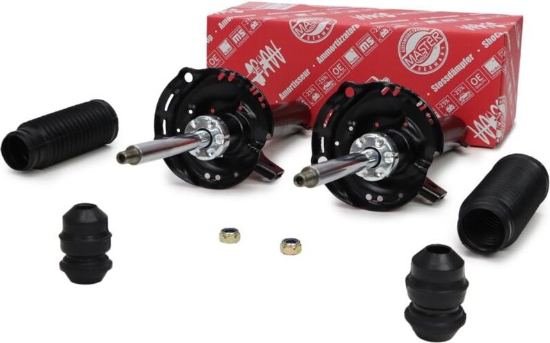 STOSSDÄMPFERSATZ + Anschlagpuffer "MS" vorn (50mm) AUDI A3, SEAT LEON, SKODA OCTAVIA, VW GOLF VII/SPO