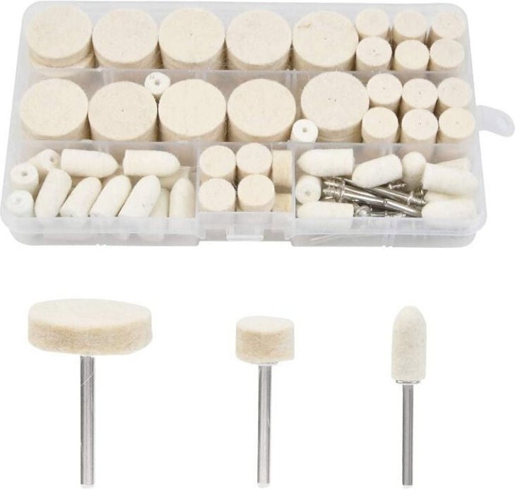 Polierscheiben-Set, Wollfilz-Rotationswerkzeug, Zubehör zum Polieren von Metalloberflächen für Schleifmaschinen, Präzisi...