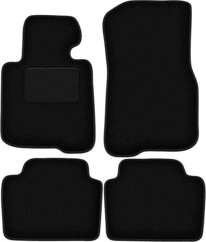 Schwarze Velours-Fußmatten für: BMW 4 F36 Gran Coupé (2014-)