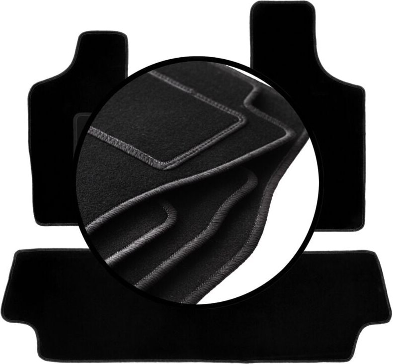 Komplettset Veloursmatten für: Chrysler Grand Voyager III Minivan (2000-2008)