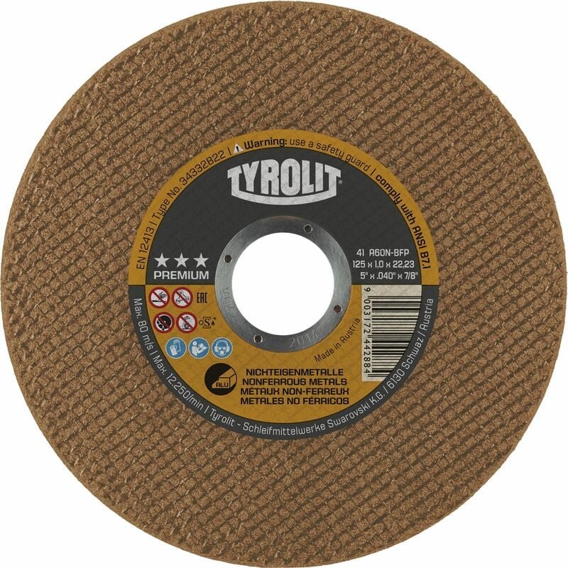 Thumbnail - Tyrolit - Trennscheibe gerade Premium superdünn 115 x 1,0 x 22,23 mm Alu Form41