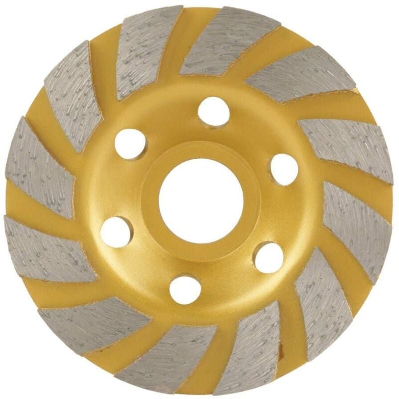 6-Segment-Diamantschleifscheibe, 100 mm 4,5 mm Bohrungen, für Marmor- und Steinzubehör