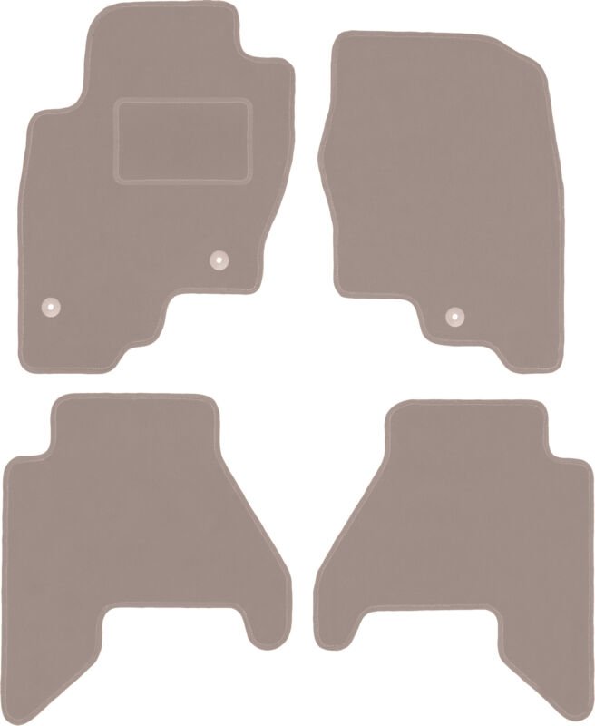 Beige Velours-Fußmatten für: Nissan Pathfinder R51 SUV (2004-2014)