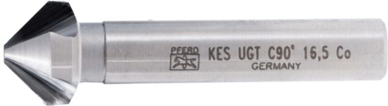 PFERD HSSE Co5 Kegel-und Entgratsenker 90° Ø 16,5 mm Schaft-Ø 10 mm DIN 335 C mit Ungleichteilung