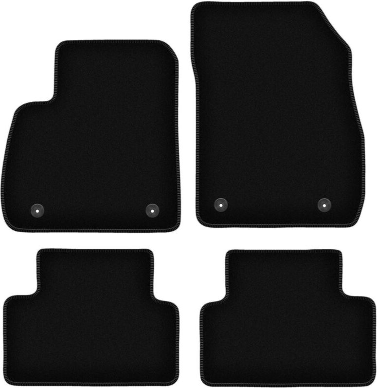 BASIC schwarze Veloursmatten für: Opel Zafira C Minivan (2012-2018)