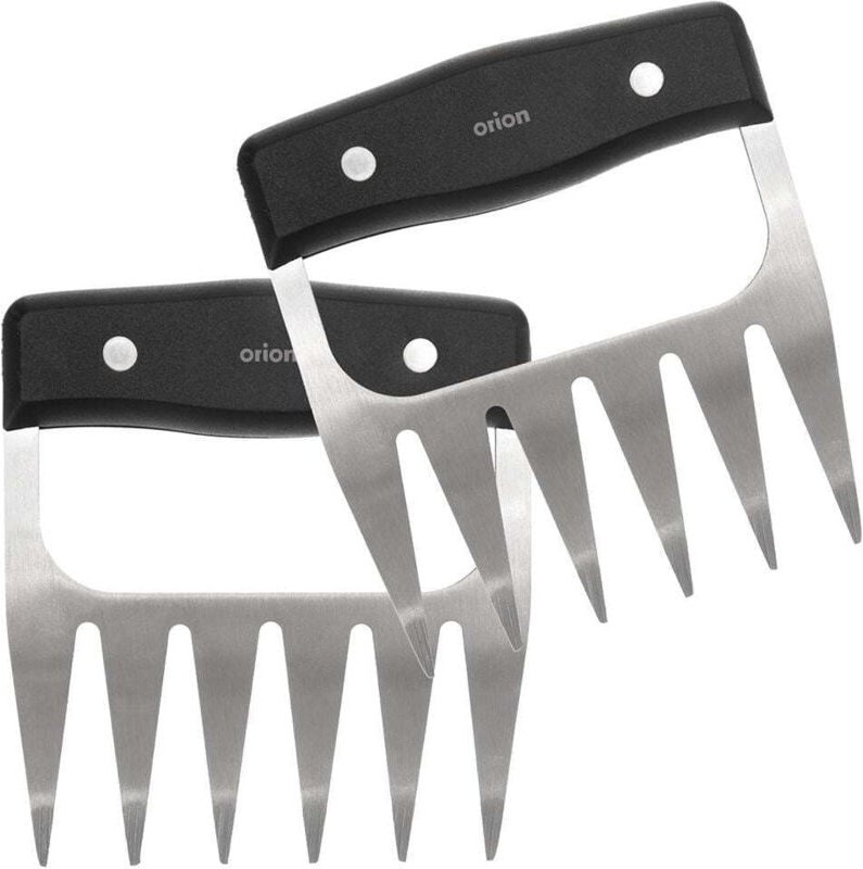 Thumbnail - Two meat forks in stainless steel for pulled pork and more