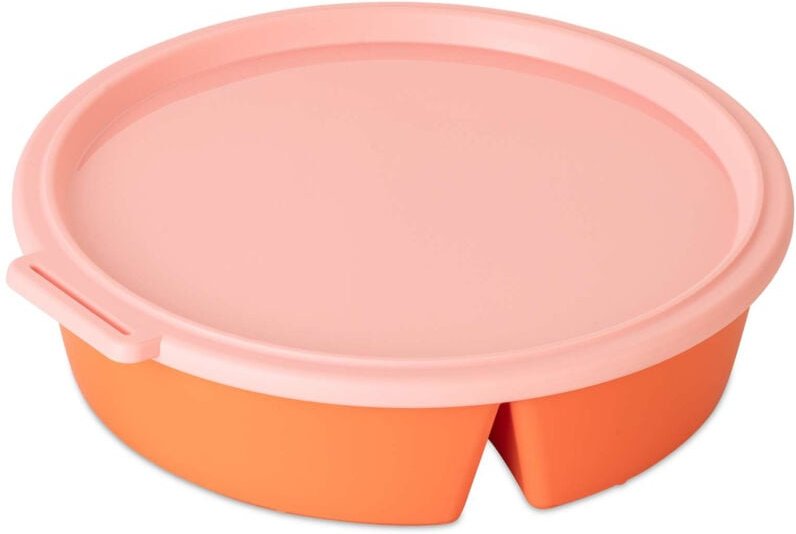 Geteilte Schüssel mit Deckel NORA BOX, 1,1 l, KOZIOL