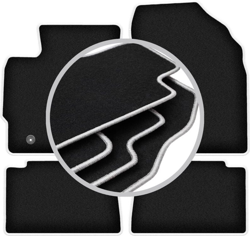 CARLUX-SILVER Autofußmatten für: Toyota Auris II Fließheck, Kombi (2012-2018)