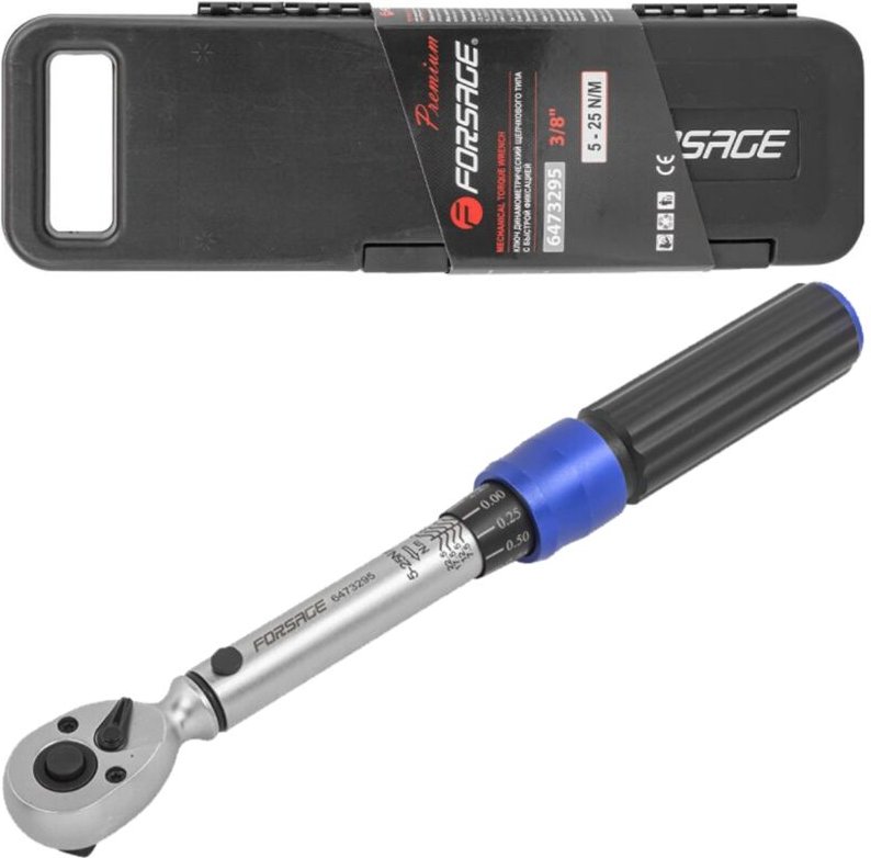 Doppelseitiger Drehmomentschlüssel mit Feststellfunktion 3/8'' 5-25Nm