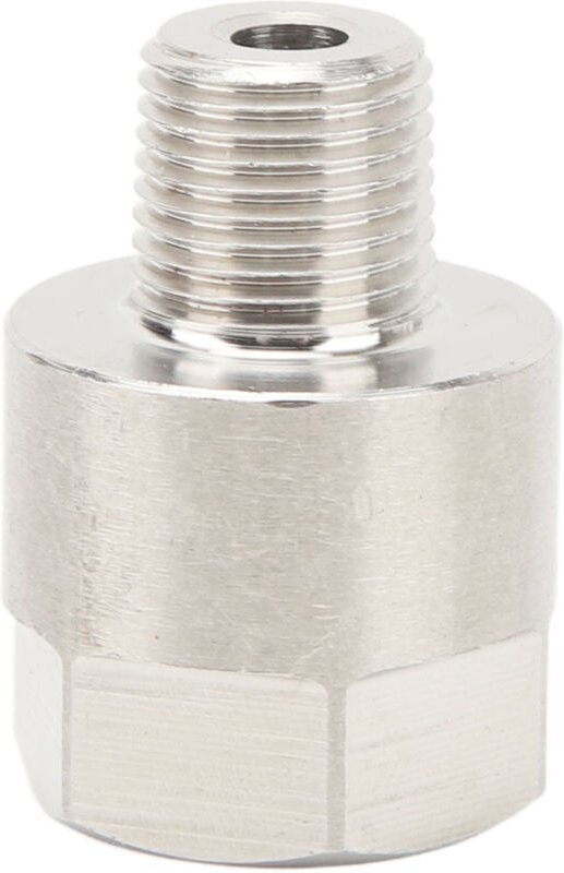 Ej.life - ldruckmesser-Adapter 1/8 Zoll NPT-Stecker auf M10 x 1,0-Buchse für Öl, Kraftstoff, Wasser, Druck, Temperatur, ...
