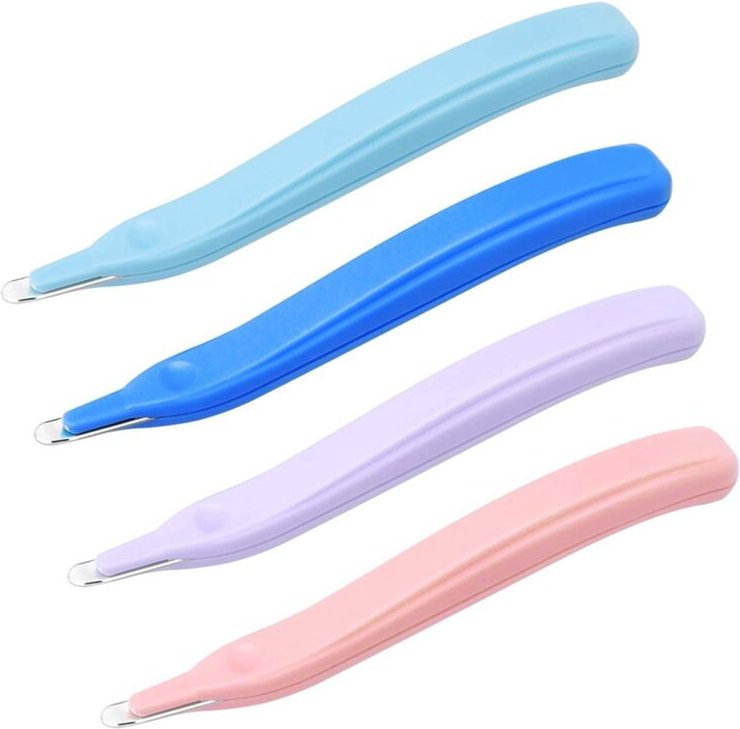 4Er-Pack Magnetische Heftklammerentferner, Professionelle Heftklammerentferner für das Klassenzimmer (4 Farben)