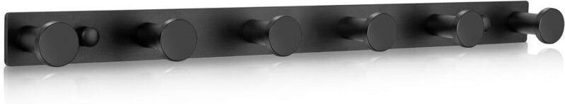 Schwarze Wandgarderobe, 6 Haken, Wandgarderobe, Mehrzweck-Wandgarderobe, Kleiderhaken für Eingangsbereich, Schlafzimmer,...