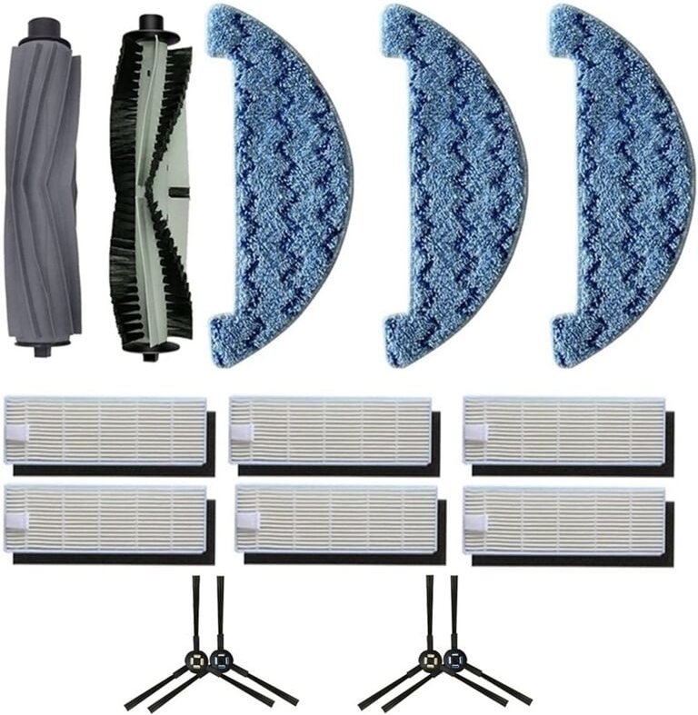 Staubsaugerteile, Ersatz-Rollenbürste, Seitenbürstenfilter für Ilife A7/A9S/X785/X750/X800 Roboterstaubsauger