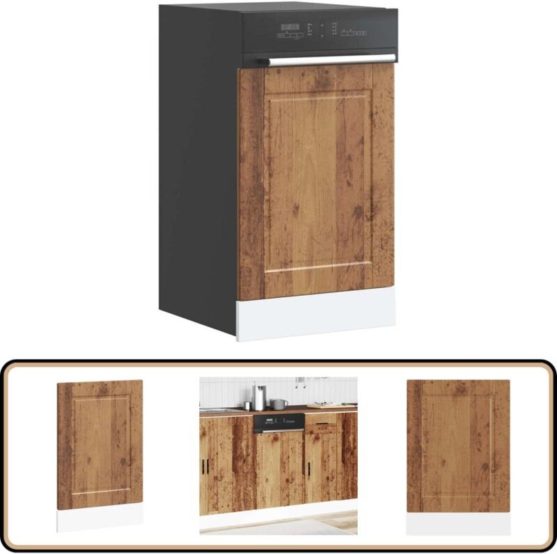 Geschirrspülerblende Porto Altholz-Optik 45x1,5x67 cm - Vidaxl