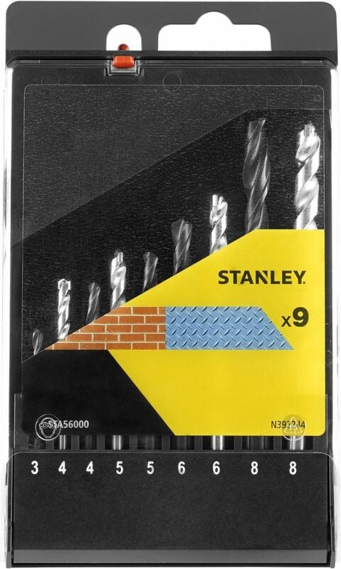 Thumbnail - Kassette mit 9 HSS-R Metall-Kombi-Bits STANLEY STA56000-QZ