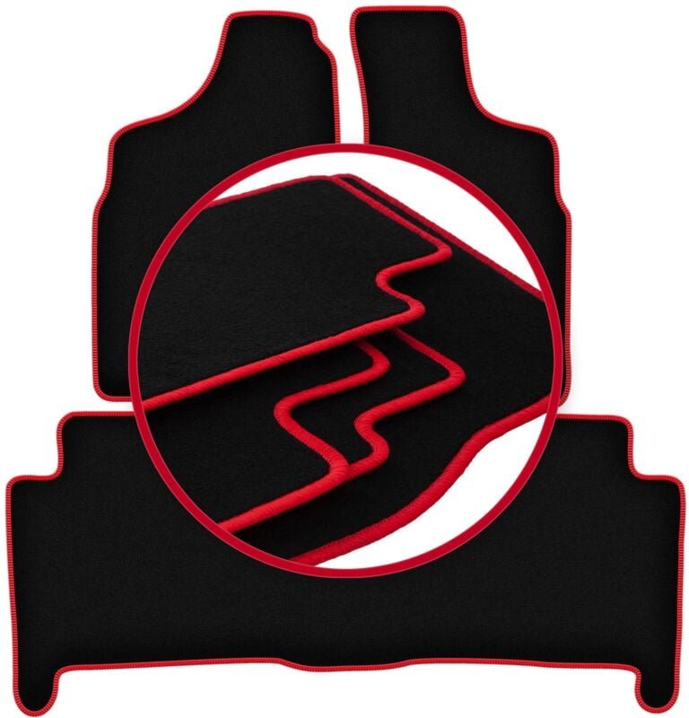 CARLUX-RED Autofußmatten für: Nissan Terrano II SUV (1993-2005)