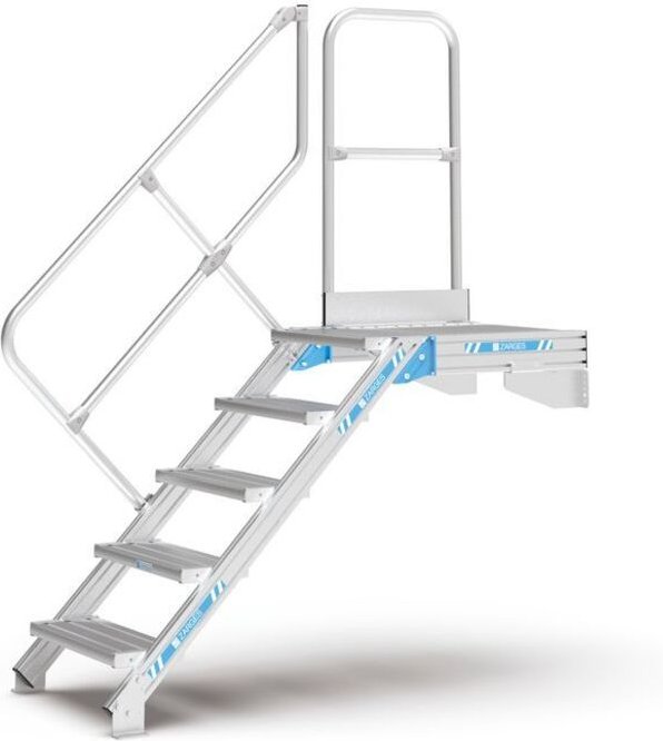 Zarges Podesttreppe 45° 600mm Stufenbreite 15 Stufen
