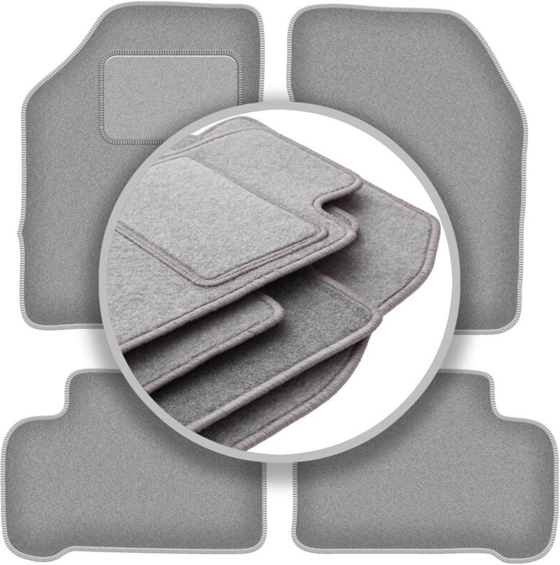 Graue Autofußmatten für: Nissan 100NX Coupé, Targa (1990-1995)