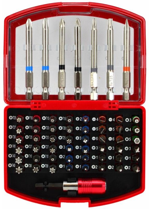 Awtools zestaw bitów końcówek śrubowkrętowych 56el.