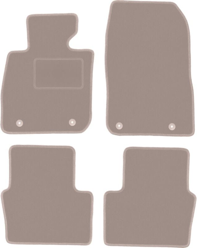 Thumbnail - Beige Velours-Fußmatten für: Mazda CX-3 Crossover (2015-)