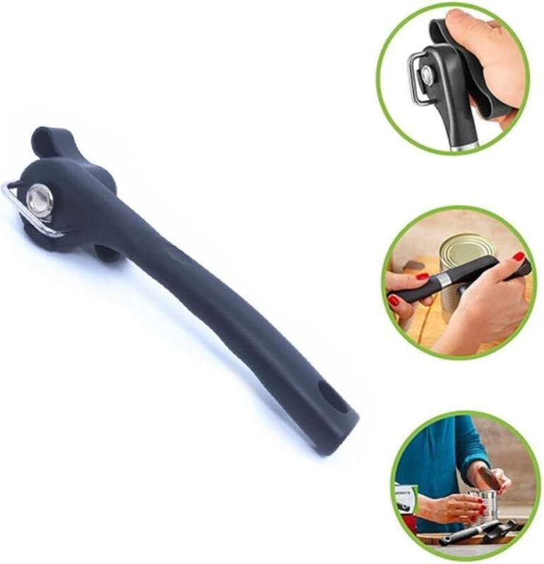 Manueller Dosenöffner – Dosenöffner, ergonomisches, rutschfestes Design mit glatter Kante, Dosenöffner, der die Lebensmi...