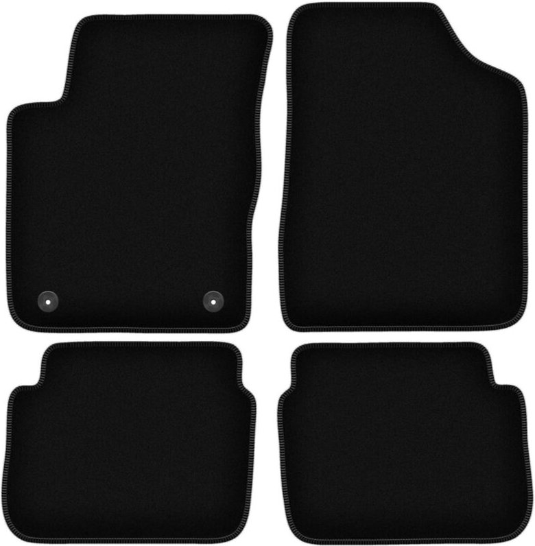 BASIC schwarze Veloursmatten für: Hyundai i10 Fließheck (2007-2013)