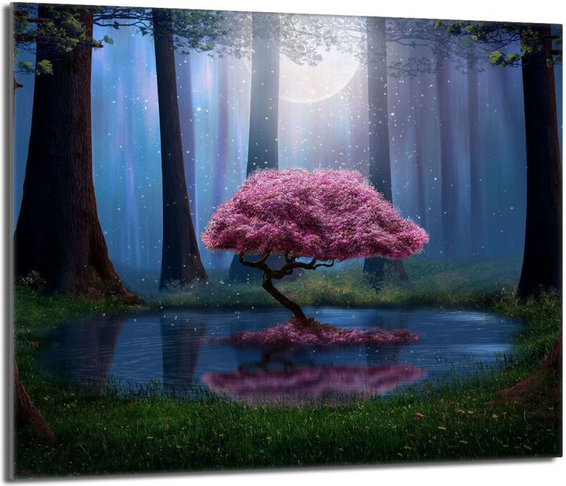 Glasherdplattenschutz 60x52 Baum