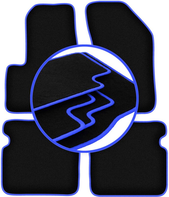 CARLUX-BLUE Autofußmatten für: Dodge Avenger Limousine (2007-2015)