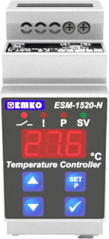 Thumbnail - Emko - ESM-1520-N.5.10.0.2/01.00/2.0.0.0 2-Punkt und pid Regler Temperaturregler k 0 bis +999 °c Relai
