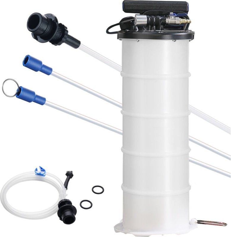 Mophorn - Flüssigkeitsabsauger, 1,74 Gallonen (6,5 Liter), pneumatische manuelle Ölwechsler-Vakuumpumpe mit Ölmessstab u...