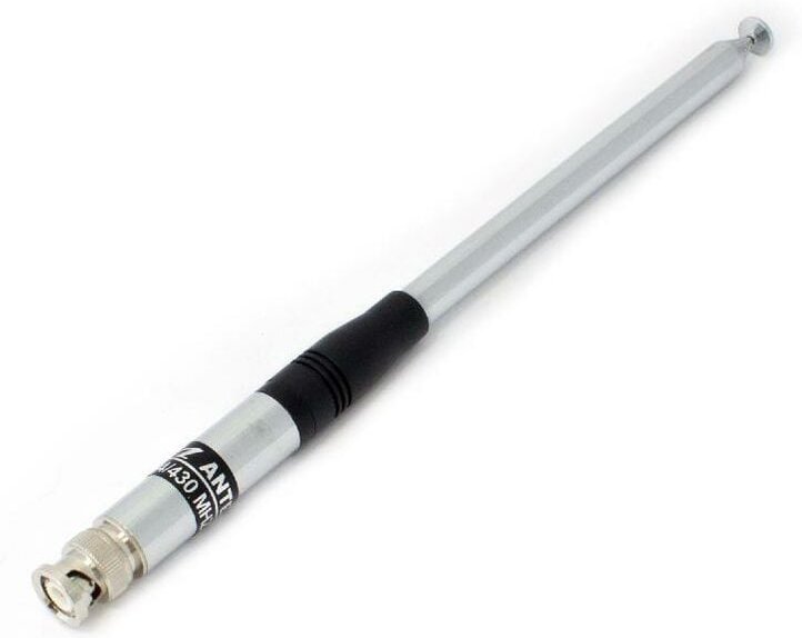 Vhbw - Antenne kompatibel mit fdc FD-6288 Funkgerät - Ausziehbar, 23 cm - 120 cm, bnc Stecker, Silber