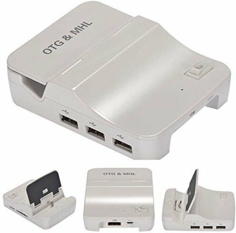 Trade Shop Traesio - Trade Shop - OM-102 otg und mhl to hdmi hdtv reader 3 usb + microusb interructor -