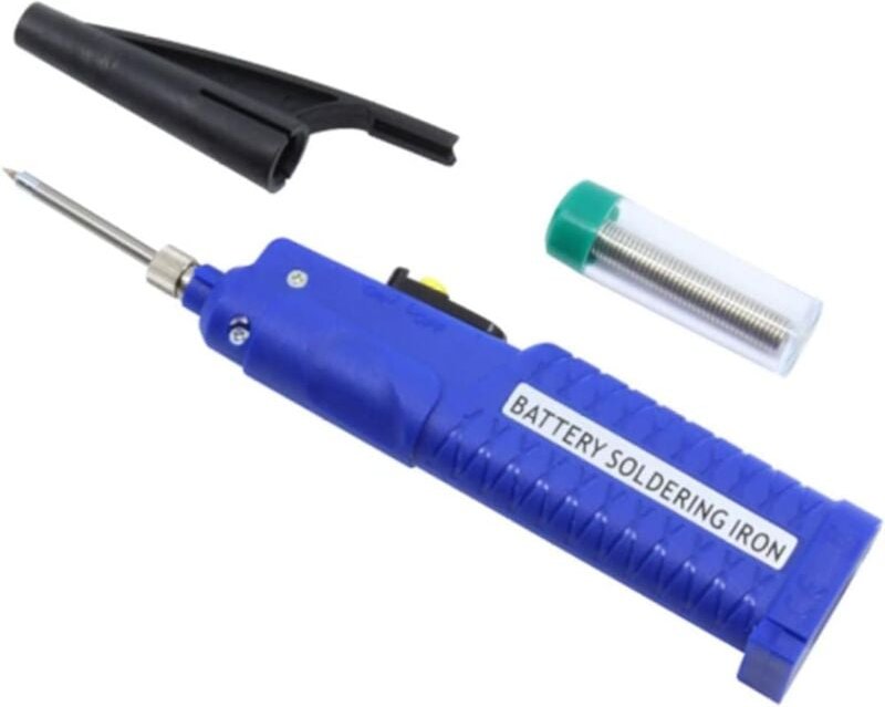 Akku-Lötkolben-Set, Mini, tragbar, tragbar, elektrischer Schweißstift mit Zinndraht, Radioschweißen
