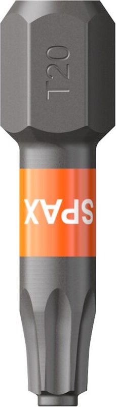 Spax - Bit-Einsatz T-Star 1/4'sechskant T20/25 mm Zapfenführung, Inhalt 5 Stück